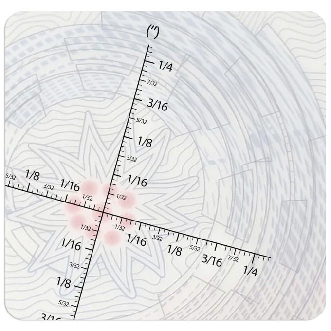 Grila calibrare si masurare - Card transparent - Reticle card